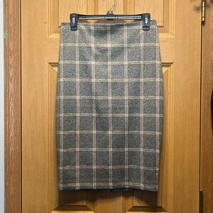 Express plaid work skirt business casual size small